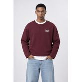 Erkek Reserved Members Baskılı Oversize Sweatshirt Bordo