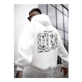 Erkek Sırt NY Baskılı Kapüşonlu Sweatshirt