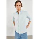 Erkek Steven Mavi Regular Fit Oxford Gömlek