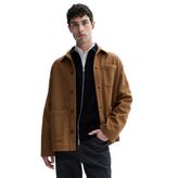Erkek Taba Yün Karışımlı Casual Ceket