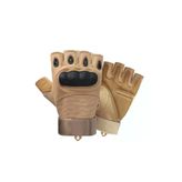 Erkek Tactical Kesik Parmak Eldiven Camel