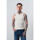 Erkek Tank Top Atlet Ekru