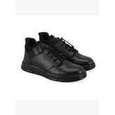 Ernest Siyah Erkek Bağcıklı Deri Bot