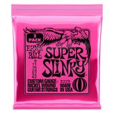 Ernie Ball P03223 Super Slinky 3'lü Elektro Tel Set