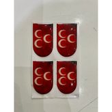 Erol Şarjör Altı Sticker – Damla Etiket (4'lü Set) - Üç Hilal