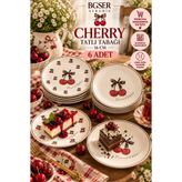 ers erbaşlar CHERRY GLAM 6 PARÇA LÜX TATLI TABAĞI SETİ