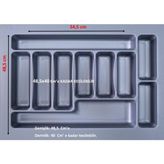 Ersa Hırdavat 55CM x 48,5cm Çekmece Içi Kaşıklık Gri (48,5X40 Cm'e Kadar Kesilebilir)
