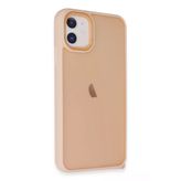 Ersapple İphone 12 Kılıf Elegant Kapak - Pudra