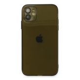 Ersapple İphone 12 Kılıf Fly Lens Silikon - Siyah