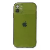 Ersapple İphone 12 Kılıf Fly Lens Silikon - Yeşil