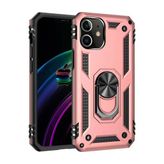 Ersapple İphone 12 Kılıf Sofya Yüzüklü Silikon Kapak - Rose