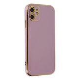 Ersapple İphone 12 Kılıf Volet Silikon - Mor