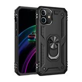 Ersapple İphone 12 Mini Kılıf Sofya Yüzüklü Silikon Kapak - Siyah