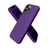 Ersapple İphone 12 Pro Kılıf First Silikon - Mürdüm