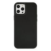 Ersapple İphone 12 Pro Max Kılıf Asya Deri Silikon - Siyah