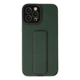 Ersapple İphone 12 Pro Max Kılıf Mega Standlı Silikon - Yeşil