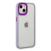 Ersapple İphone 14 Plus Kılıf Dora Kapak - Lila