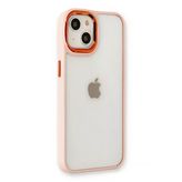 Ersapple İphone 14 Plus Kılıf Dora Kapak - Pudra