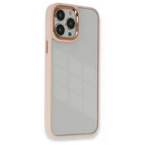 Ersapple İphone 14 Pro Max Kılıf Dora Kapak - Pudra