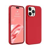 Ersapple İphone 15 Pro Kılıf First Silikon - Kırmızı
