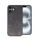Ersapple İphone 16 Plus Kılıf Aras Deri Kapak - Siyah