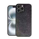 Ersapple İphone 16 Pro Max Kılıf Aras Deri Kapak - Siyah