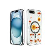 Ersapple İphone 7 Kılıf Daisy Simli Magsafe Kapak - Siyah