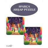 EsaToys Ahşap 9 Parça Çocuk Puzzle