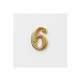 ESBH Gold Kapı Numarası Paslanmaz Çelik No :6 Vida Delikli