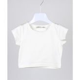 Escabel Kız Çocuk Straplez Tshirt Krem