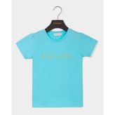 Escada Bisiklet Yaka Logolu Basic Çocuk T-Shirt - Mavi - 16 Yaş
