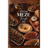 Eseran Print 40 Çeşit Meze Tarif Defteri-A5 Spiralli Defter