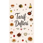 Eseran Print Çizimli Defter Tarifi - 1 - Bej