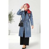Eseyti Mavi Denim Trençkot