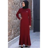 Esilanur Azra Tesettür Elbise Bordo - 40