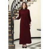 Esilanur Efsane Tesettür Elbise Bordo