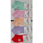 ESİNTİ BAYAN BAMBU PATİK PASTEL RENKLİ ÇORAP 12 ADET