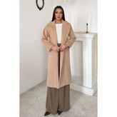 Eskc Trend Moda Camel Uzun Kaban - Standart