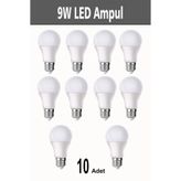 Eslight 9 Watt Tasarruflu Led Ampul Beyaz Işık 6500K E84A