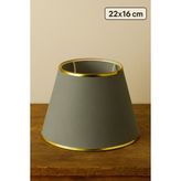 Eslight Avangart Abajur Başlığı 22CM - Gri - Gold
