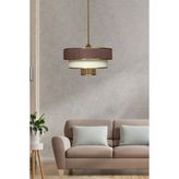 Eslight Myk Spor Sarkıt Avize Modern Tasarım Koyu Kahverengi 30 cm Genişlik 15 cm Yükseklik