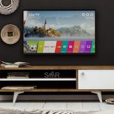 Esmob Ticaba Tv Sehpası, Meşe-Beyaz