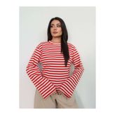 ESRAHELVACI Çizgili Oversize Bluz