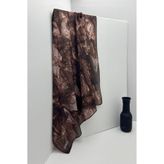 ESSLERA Batik Desenli Kahverengi Soft Eşarp