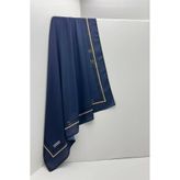 ESSLERA Desenli Lacivert Soft Eşarp