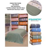 ETEHOMETEX HAVUZLU PİKE TAKIMI %100 PAMUK TEK KİŞİLİK