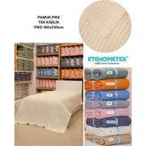 Etehometex Havuzlu Pike Tek Kişilik 160X240CM - Krem