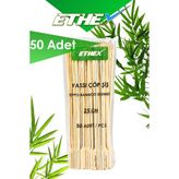 Ethex Yassı Çöp Şiş - (25 CM, 50 ADET)