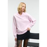 ETHIQUET ARINEL Kadın V Yaka Regular Fit Pembe Sweatshirt