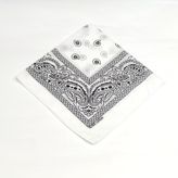 etnik desenli bandana (siyah)